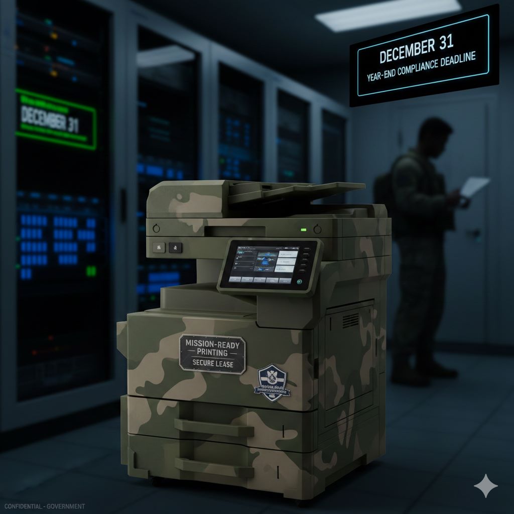 Read more about the article Mission-Ready Printing: Secure Copier Leasing for Virginia Beach’s Defense Contractors and Year-End Compliance