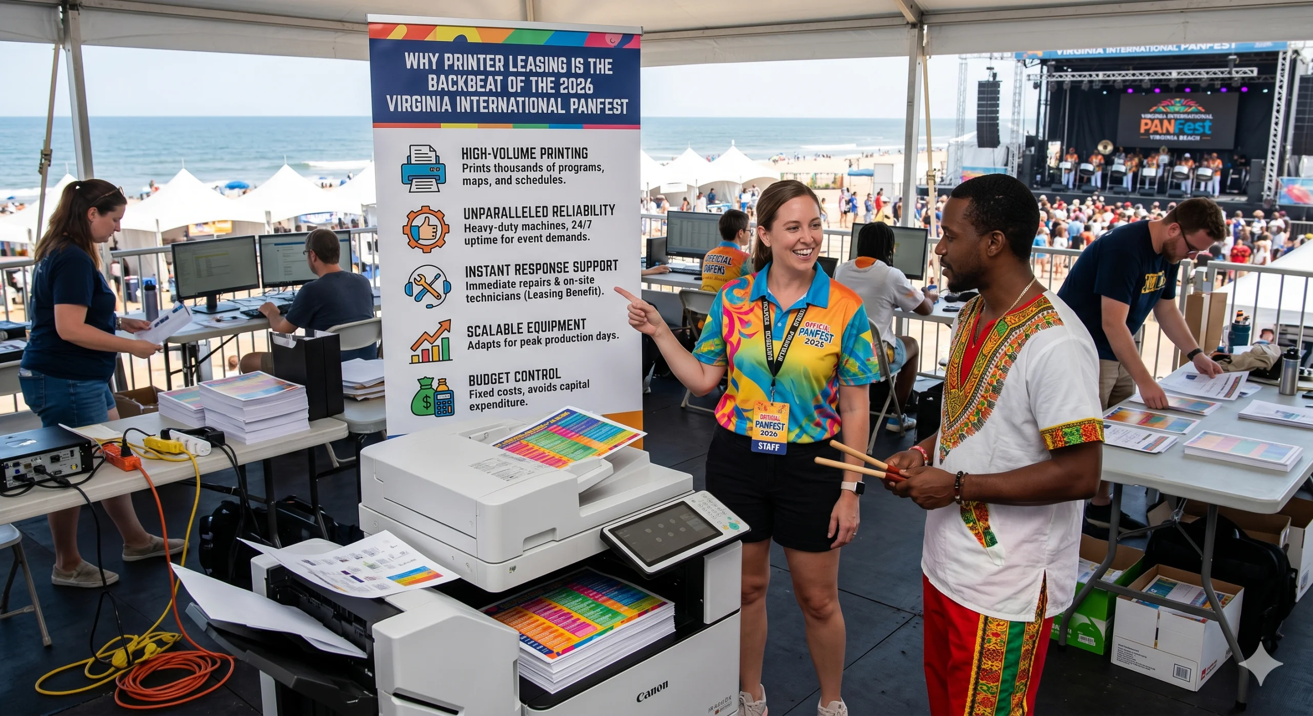 Read more about the article Riding the Rhythm: Why Printer Leasing is the Backbeat of the 2026 Virginia International PANFest